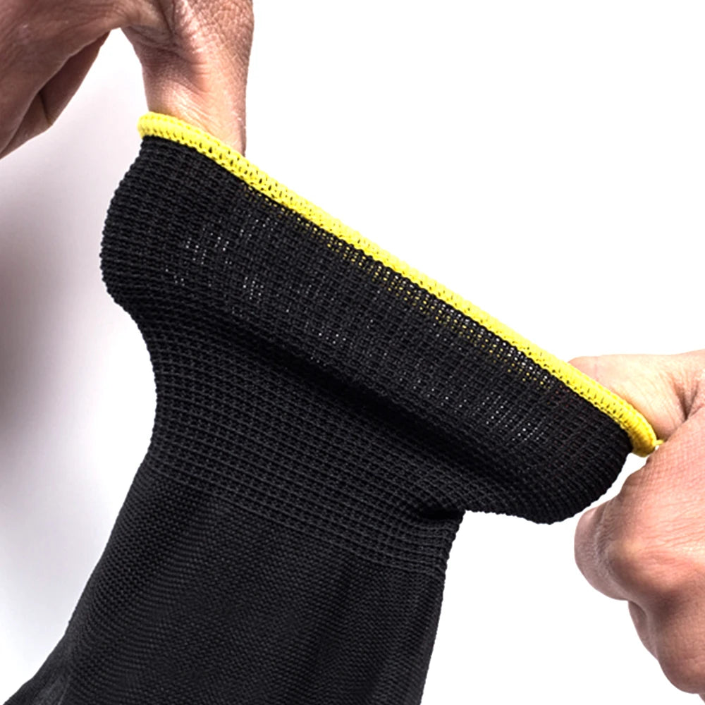 Anti-Static Nylon Work Gloves – Non-Slip Safety Gloves (L/XL) - Carlat