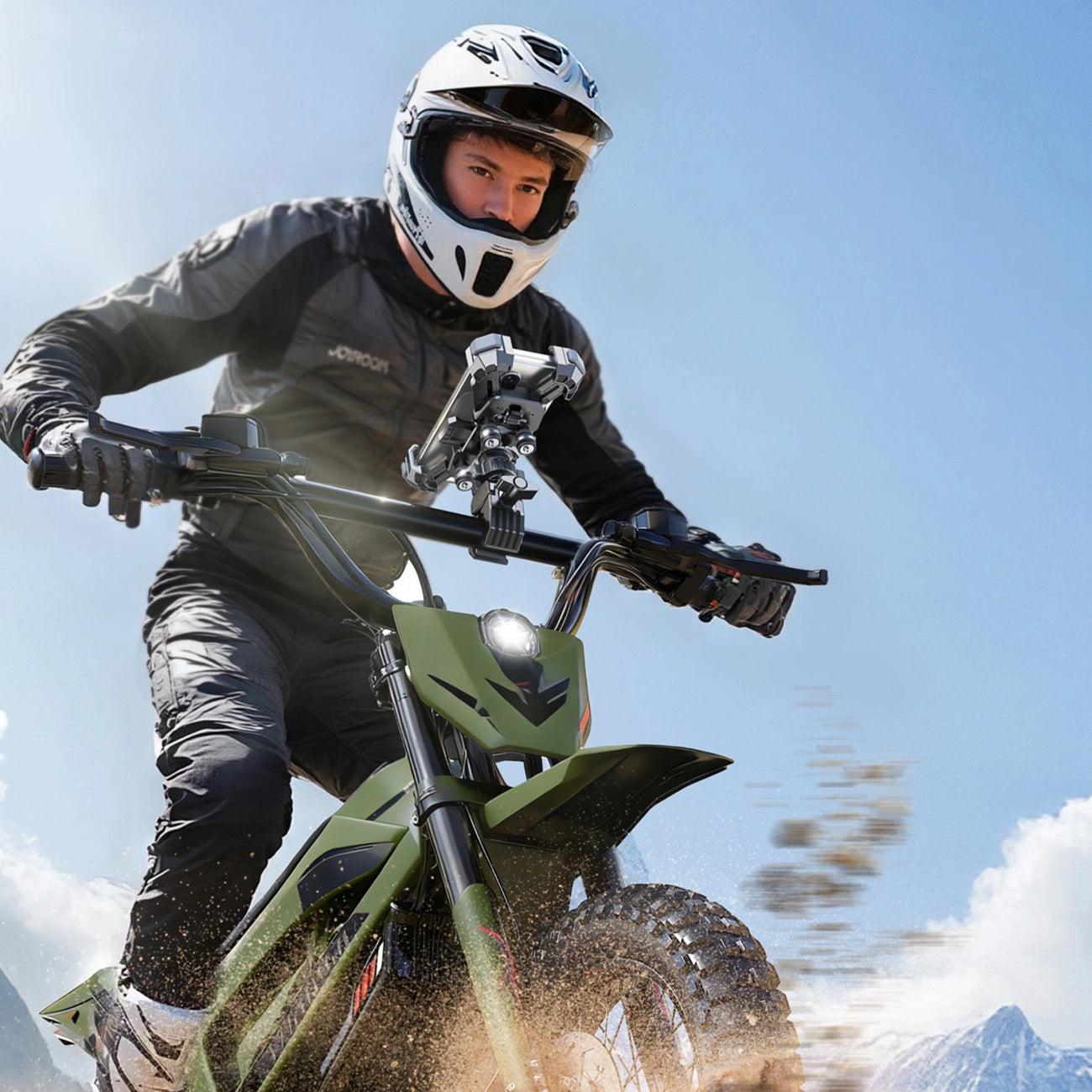Anti-vibration clamp bicycle holder for a phone on the handlebar - black - Carlat