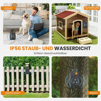 Antibarking for Dogs, Ultrasonic Device Dogs, Anti Bark Device Dogs with 3 Modes, 15 m Range, Automatic Anti Bark Function, Ultrasonic Dog Bark Stopper for Indoor and Outdoor Use - Carlat