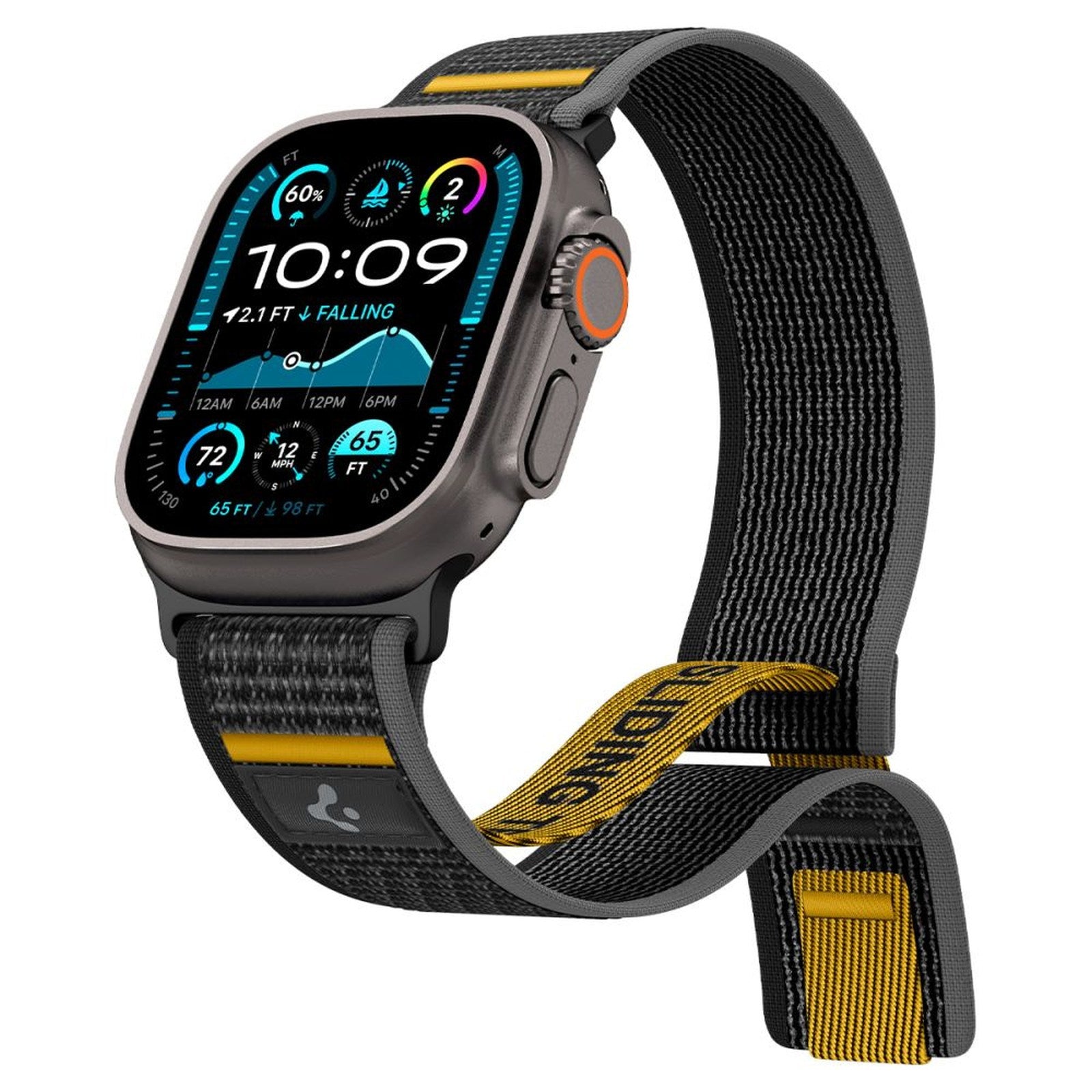 Apple Watch Strap 44 / 45 / 46 / 49 mm Athlex Air - Black - Carlat