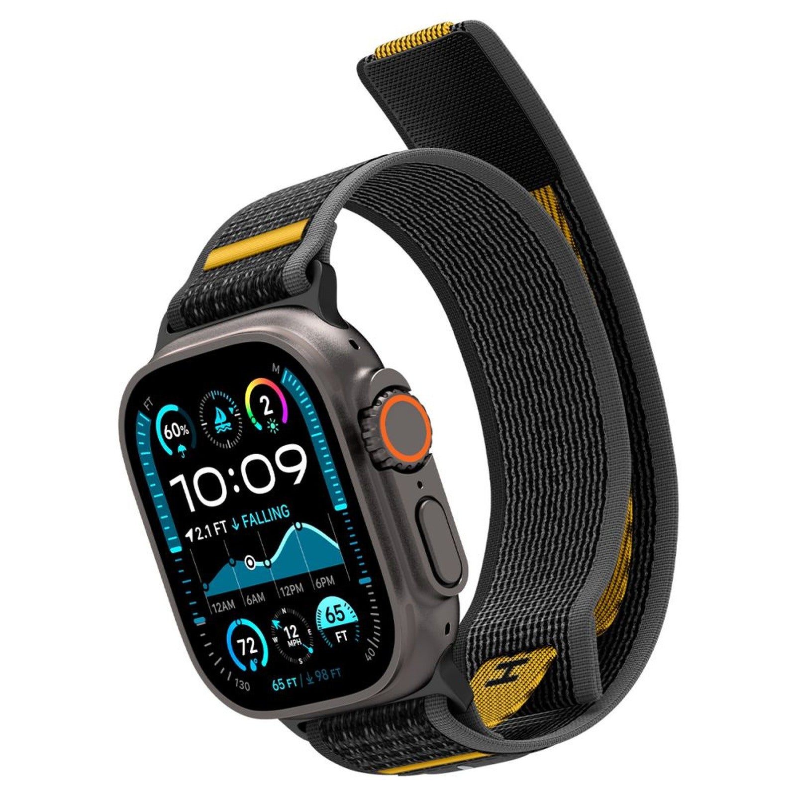 Apple Watch Strap 44 / 45 / 46 / 49 mm Athlex Air - Black - Carlat