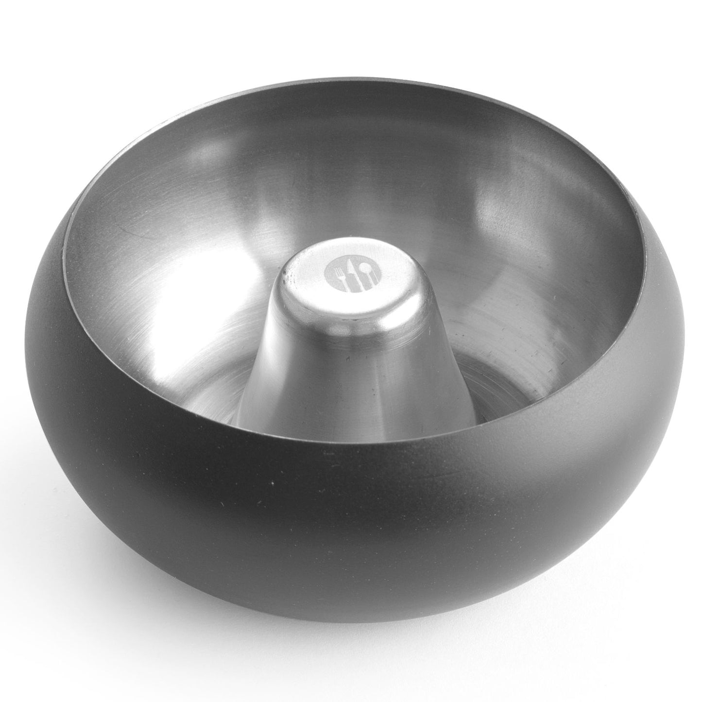 Ashtrays – Ashtray with removable rim, black stainless steel, diameter. - Carlat