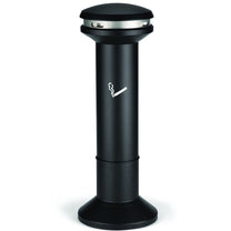 Ashtrays – Free-standing outdoor ashtray, black, with a 15L container - Carlat