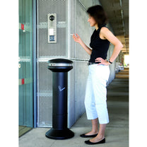 Ashtrays – Free-standing outdoor ashtray, black, with a 15L container - Carlat