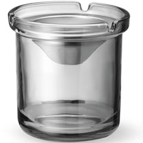 Ashtrays – Glass ashtray with steel insert, dia. 98 x - Carlat