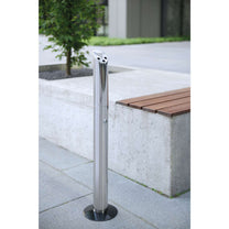 Ashtrays – Standing ashtray, stainless steel, diameter. 170mm height 920mm - Carlat