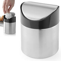 Ashtrays – Table waste basket with hinged lid, made of - Carlat
