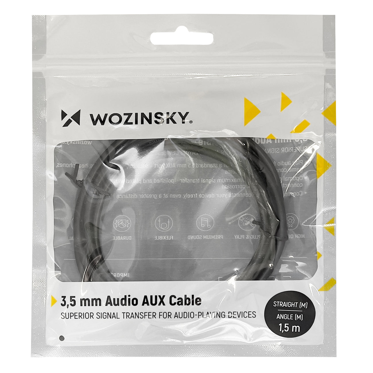Audio & Video Cables – AUX cable, angled male-male mini - Carlat