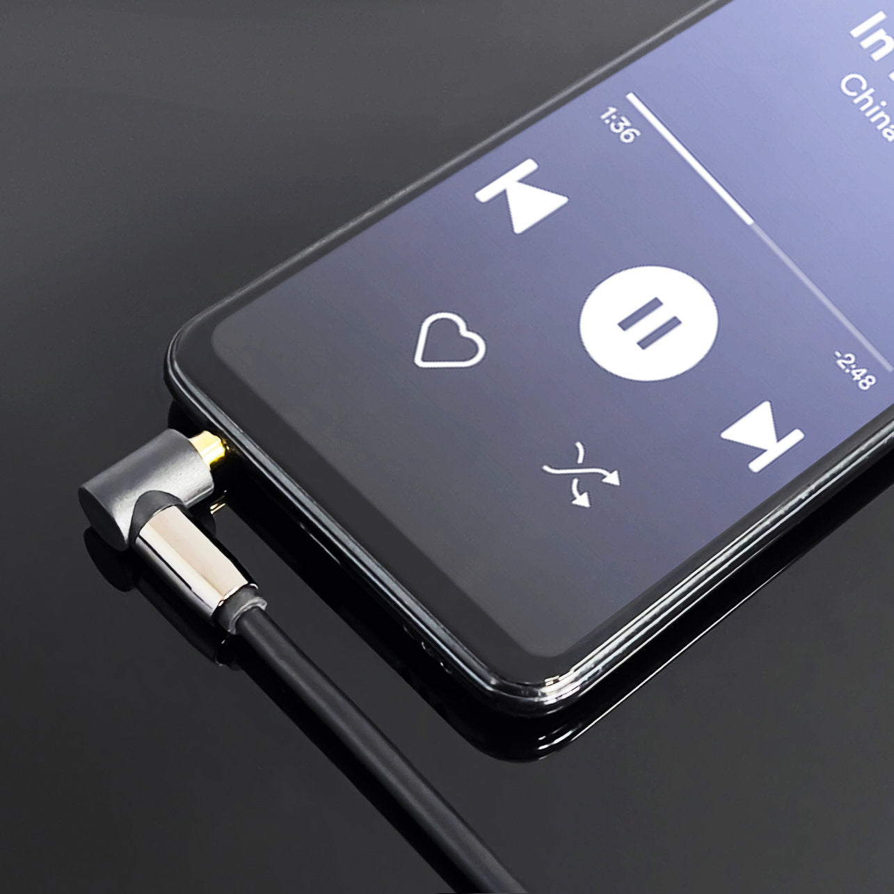 Audio & Video Cables – AUX cable, angled male-male mini - Carlat