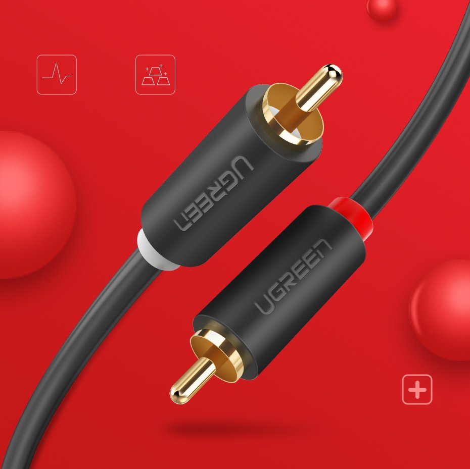 Audio & Video Cables – Audio cable 2RCA (male) - Carlat