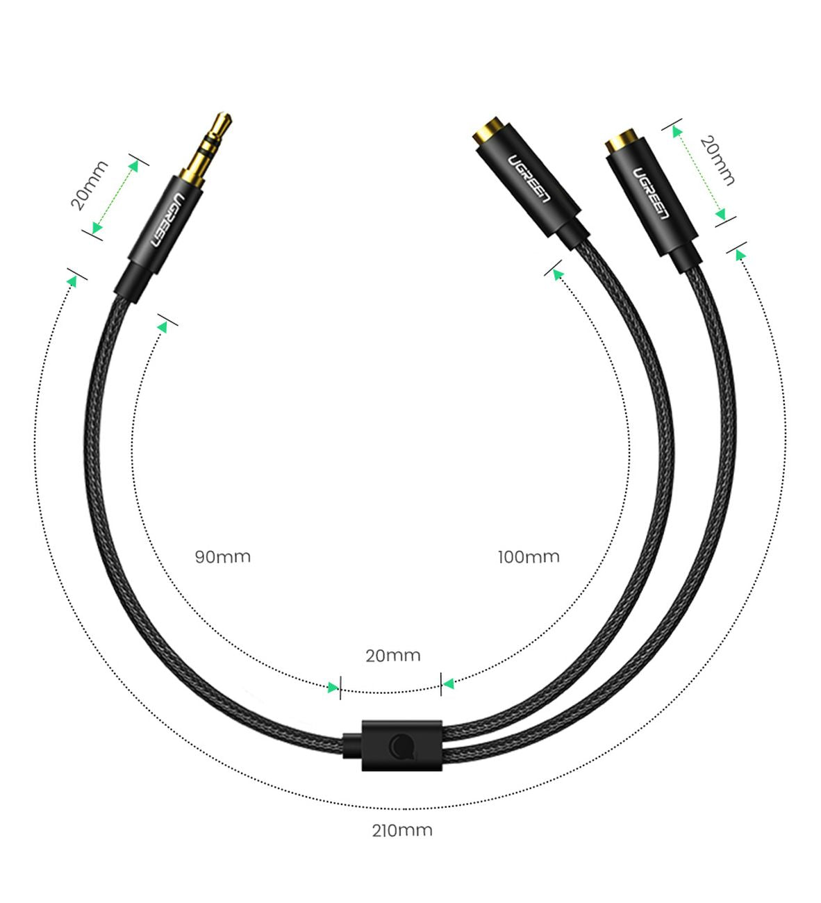 Audio & Video Cables – Audio splitter cable minijack 3.5 - Carlat