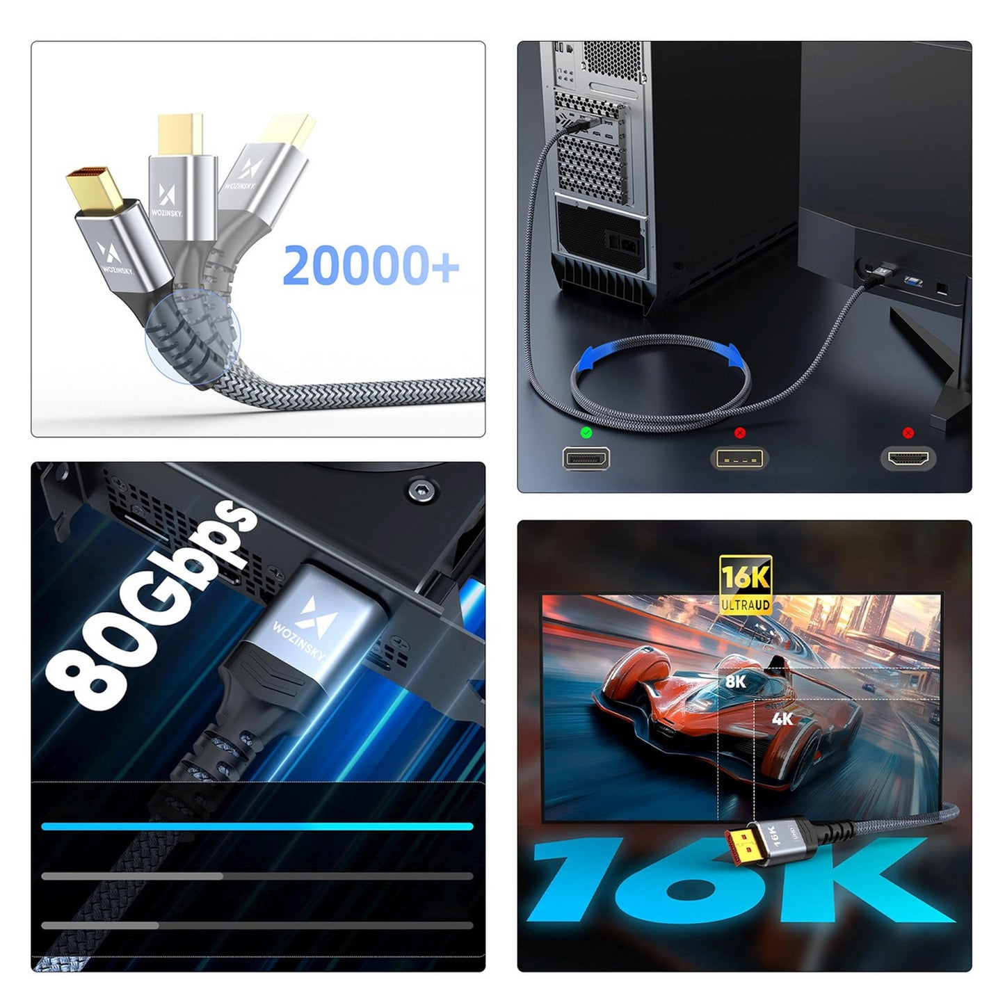 Audio & Video Cables – Cable DisplayPort cable with VESA - Carlat