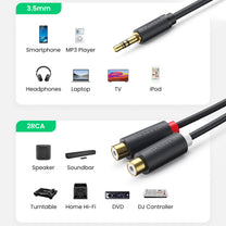 Audio & Video Cables – Cable audio jack adapter cable - Carlat
