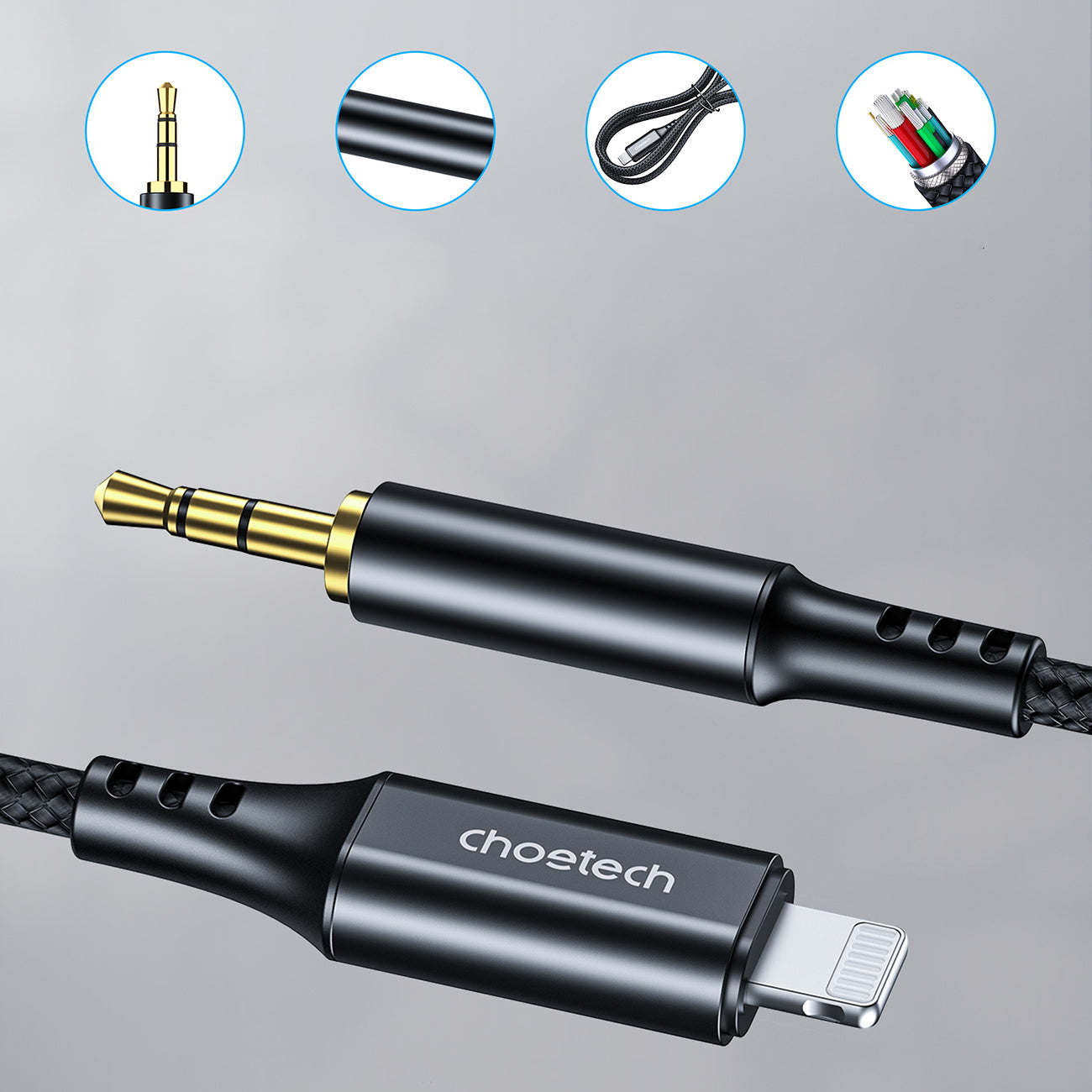 Audio & Video Cables – iPhone Lighting AUX audio cable - Carlat
