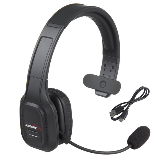 Audiocore Bluetooth ANC Call Center Headset with Microphone, QCC3020, ANC, AVRCP, A2DP, HSP, HFP, SBC and AAC codecs, AC864 - Carlat