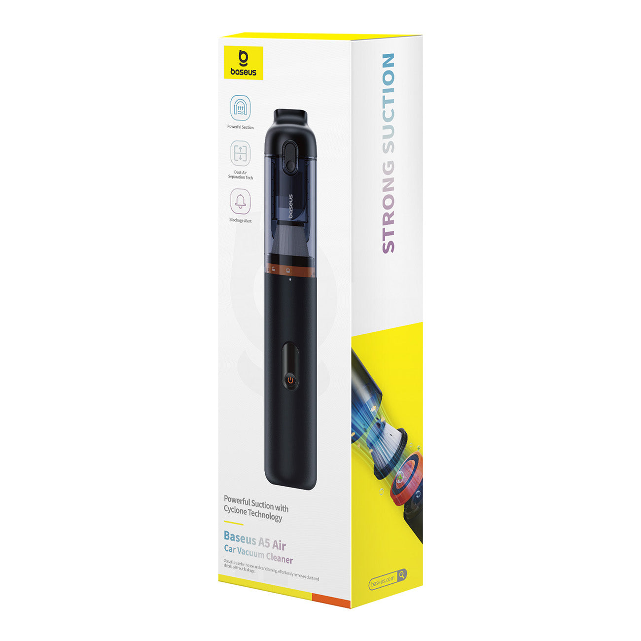 BASEUS A5 Air 12000Pa 90W car vacuum cleaner - black - Carlat