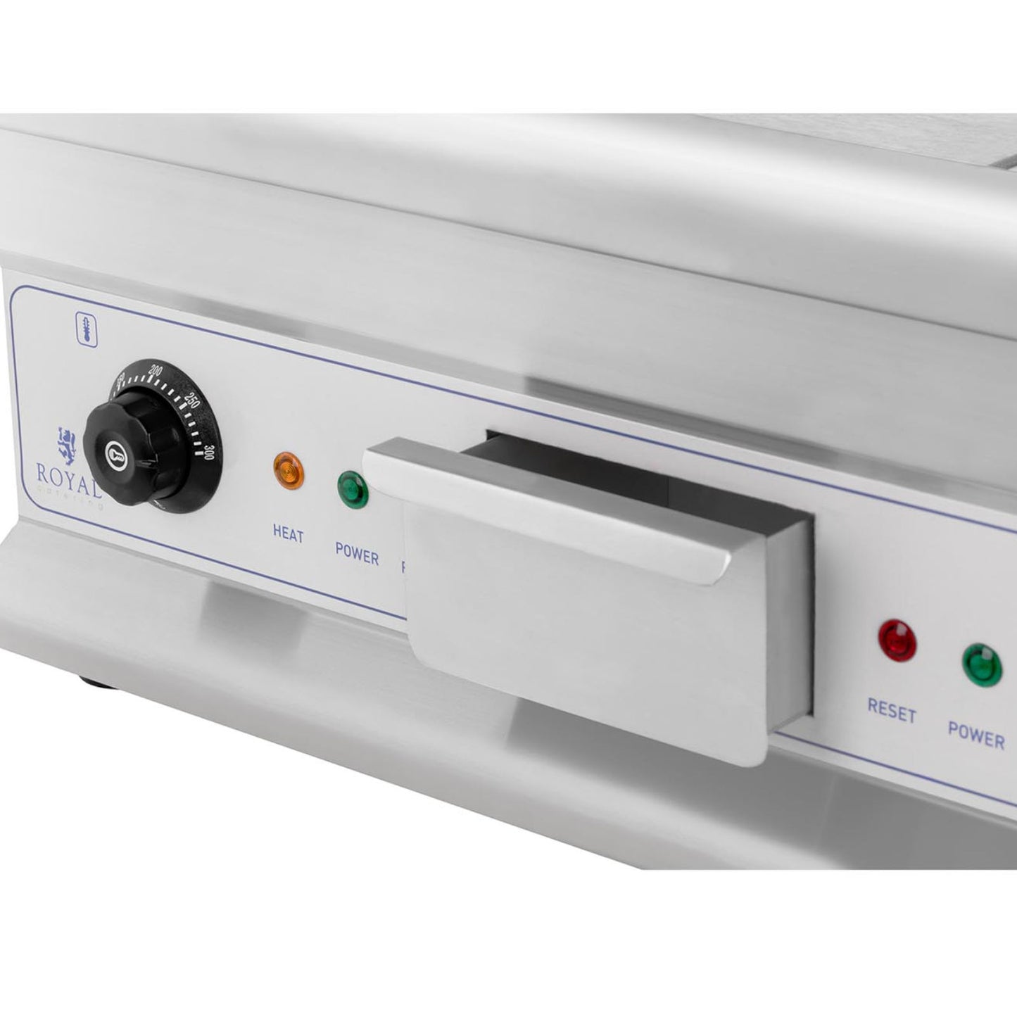 BBQ barbecue plate double smooth ribbed with fat drawer 230 V 2x 3200 W - Carlat