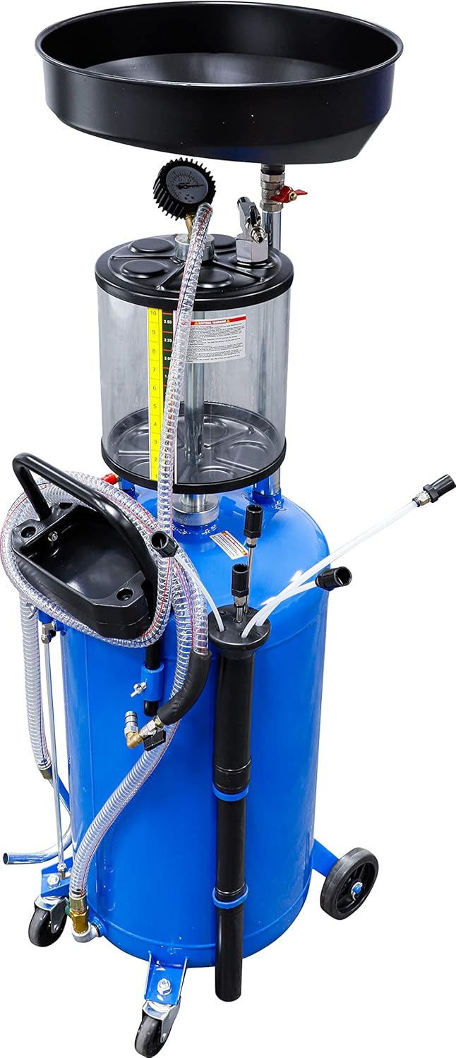 BGS 7003 Compressed Air Oil Extractor with Waste Oil Storage Container 80 L - Carlat