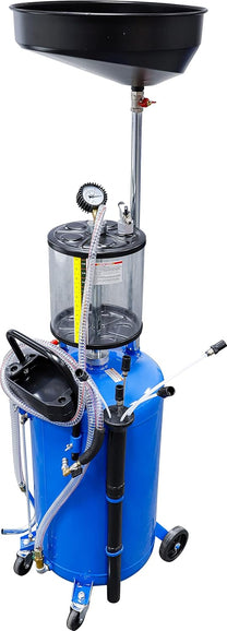BGS 7003 Compressed Air Oil Extractor with Waste Oil Storage Container 80 L - Carlat