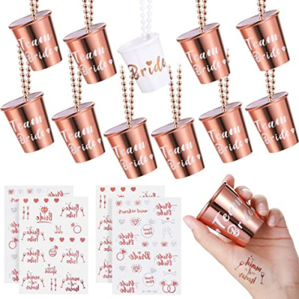 Bachelorette Party Shot Glass Necklace Set, 12 pcs - Carlat