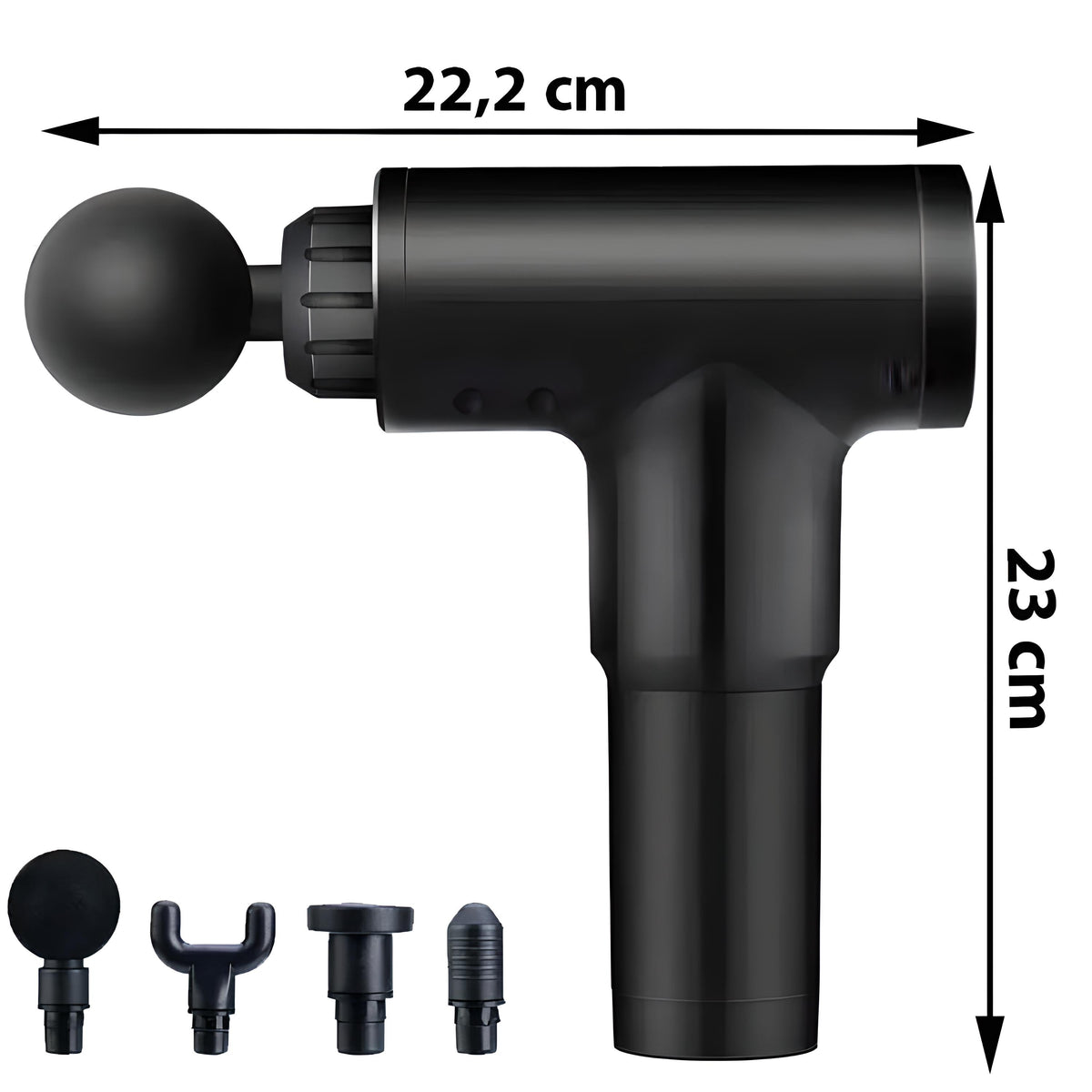 Back, Body, and Foot Massage Gun: Powerful Vibrating Massager Pro Set - S091 - Carlat