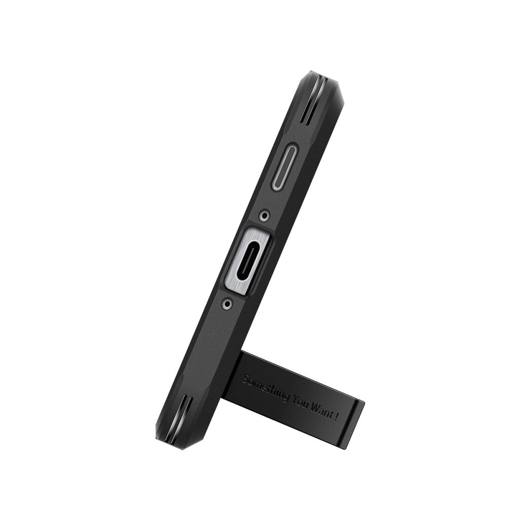 Back case for Samsung Galaxy A56 5G with Tough Armor stand - black - Carlat