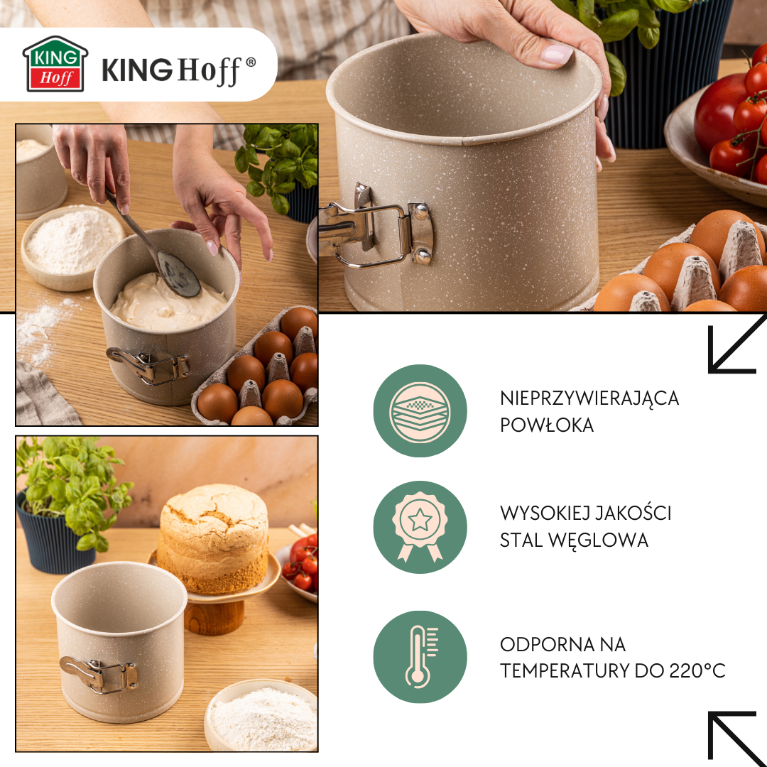 Baking – 16 cm cake pan with non-stick coating, Kinghoff KH-1980 - Carlat