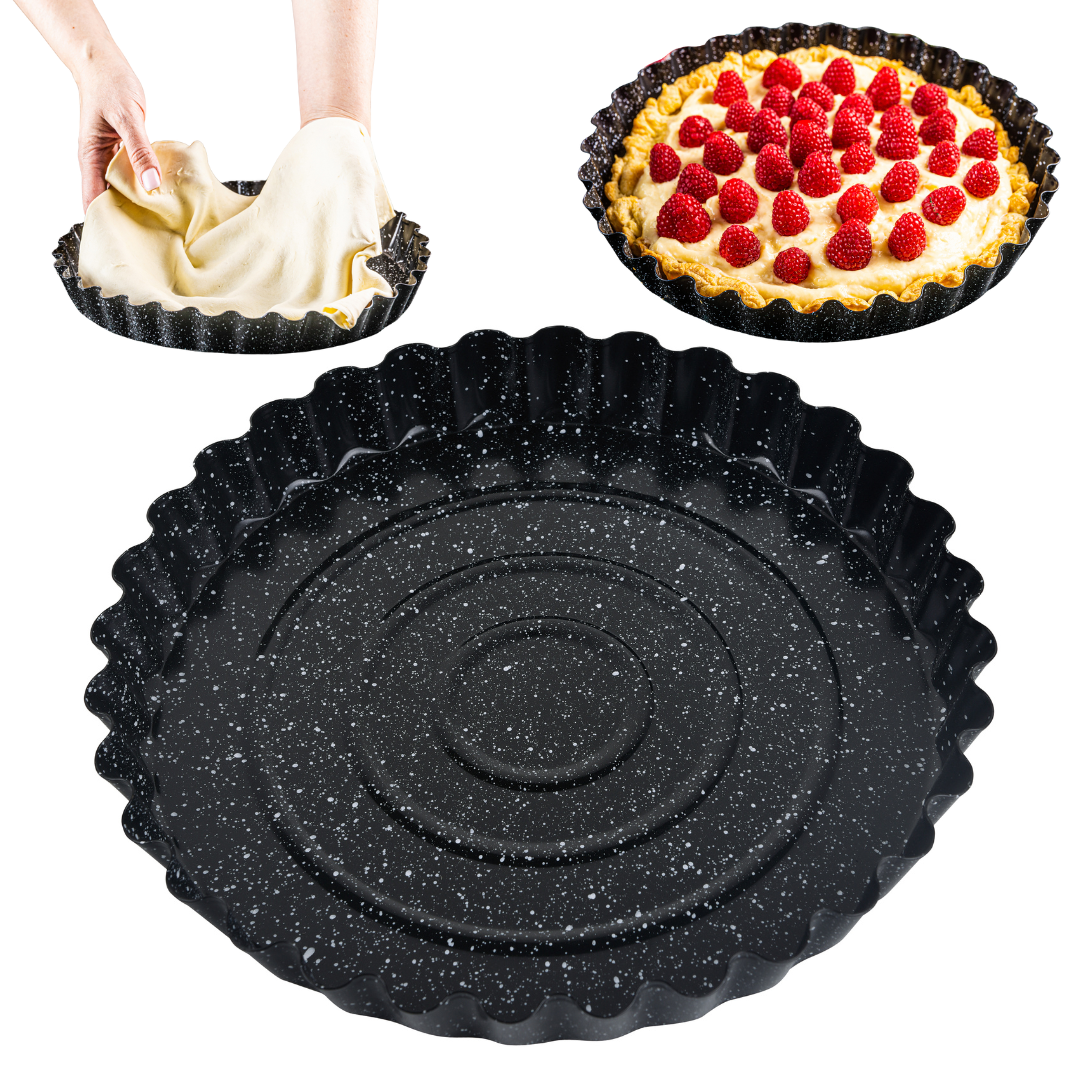 Baking pan, baking sheet, tart pan, 28 cm diameter, Kinghoff - Carlat