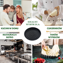 Baking pan, baking sheet, tart pan, 28 cm diameter, Kinghoff - Carlat