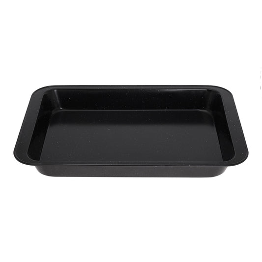 Baking pan, black marble finish, 42.5 x 28.5 x 5 cm, Kinghoff - Carlat