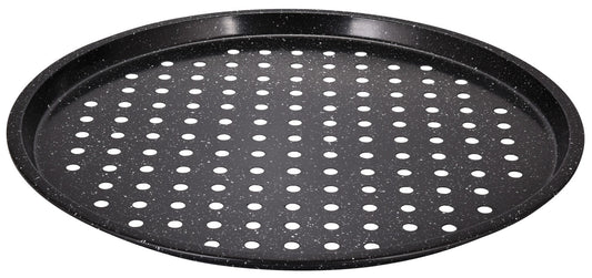 Baking pan, pizza pan, black marble, 34 cm diameter, Klausberg - Carlat