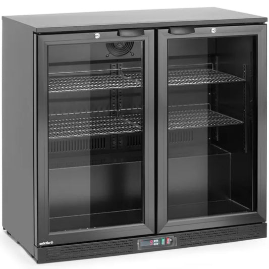 Bar fridge for drinks, 2-door LED, 158 l, 160 W, 90x53x87 cm - Carlat