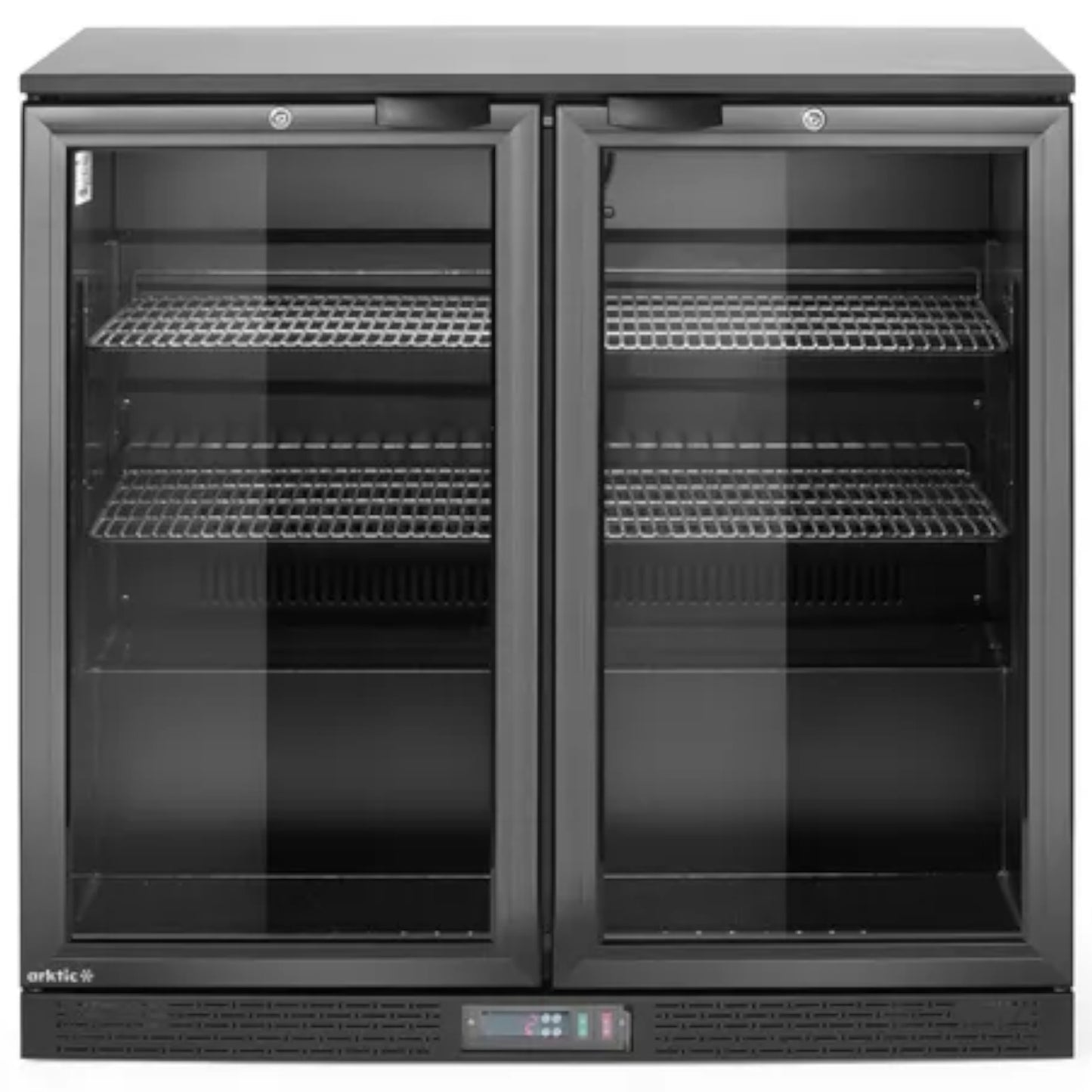 Bar fridge for drinks, 2-door LED, 158 l, 160 W, 90x53x87 cm - Carlat