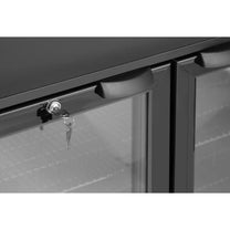 Bar fridge for drinks, 2-door LED, 158 l, 160 W, 90x53x87 cm - Carlat