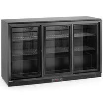 Bar refrigerator with 3 sliding doors LED 308 l 160 W 135x52x87 cm - Carlat