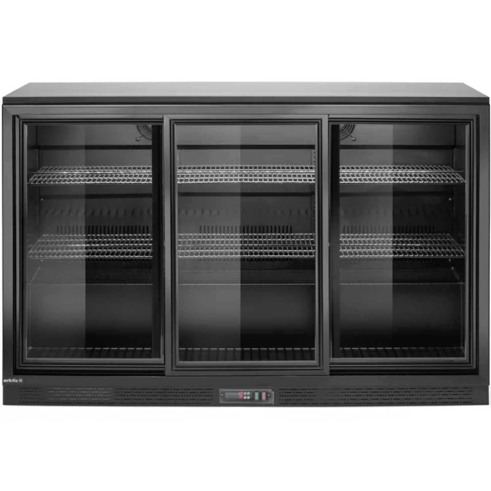 Bar refrigerator with 3 sliding doors LED 308 l 160 W 135x52x87 cm - Carlat