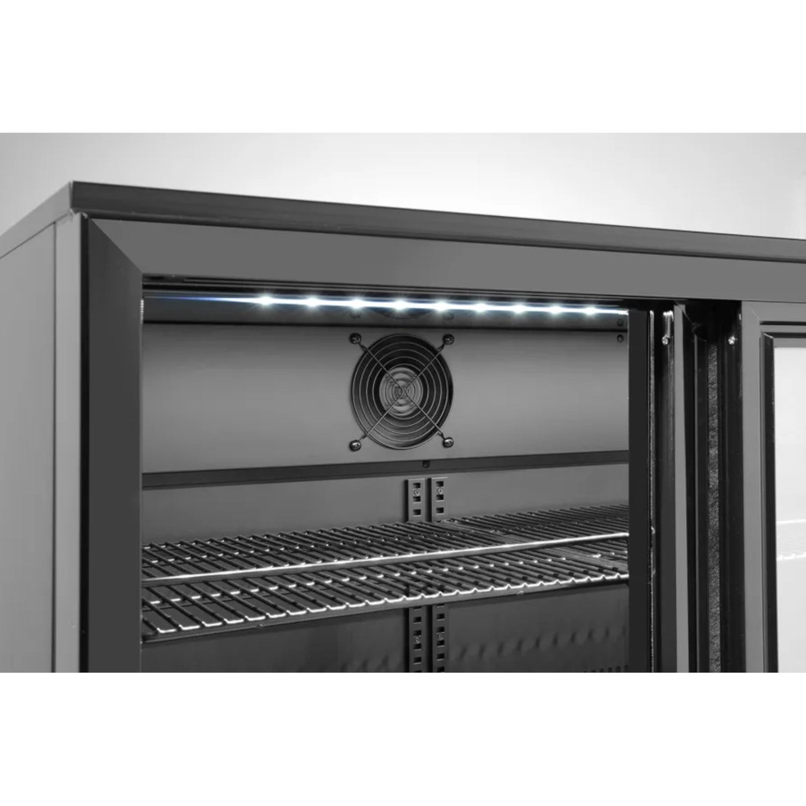 Bar refrigerator with 3 sliding doors LED 308 l 160 W 135x52x87 cm - Carlat