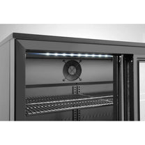 Bar refrigerator with 3 sliding doors LED 308 l 160 W 135x52x87 cm - Carlat