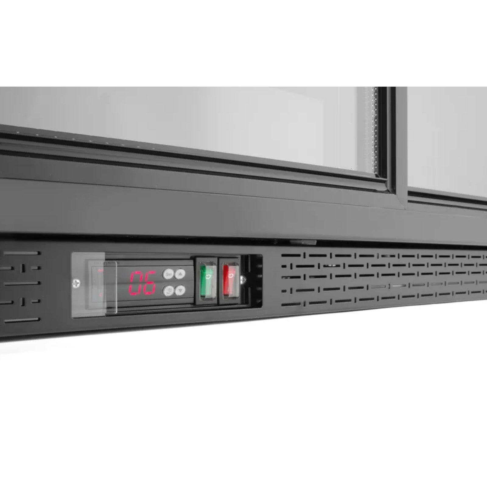 Bar refrigerator with 3 sliding doors LED 308 l 160 W 135x52x87 cm - Carlat