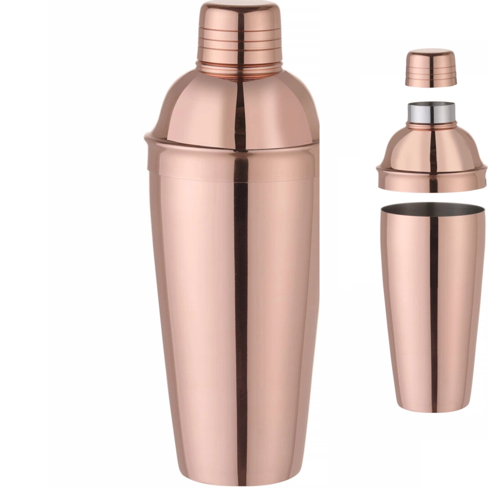 Barware – 3-piece bartender shaker for drinks and cocktails Cobbler - Carlat