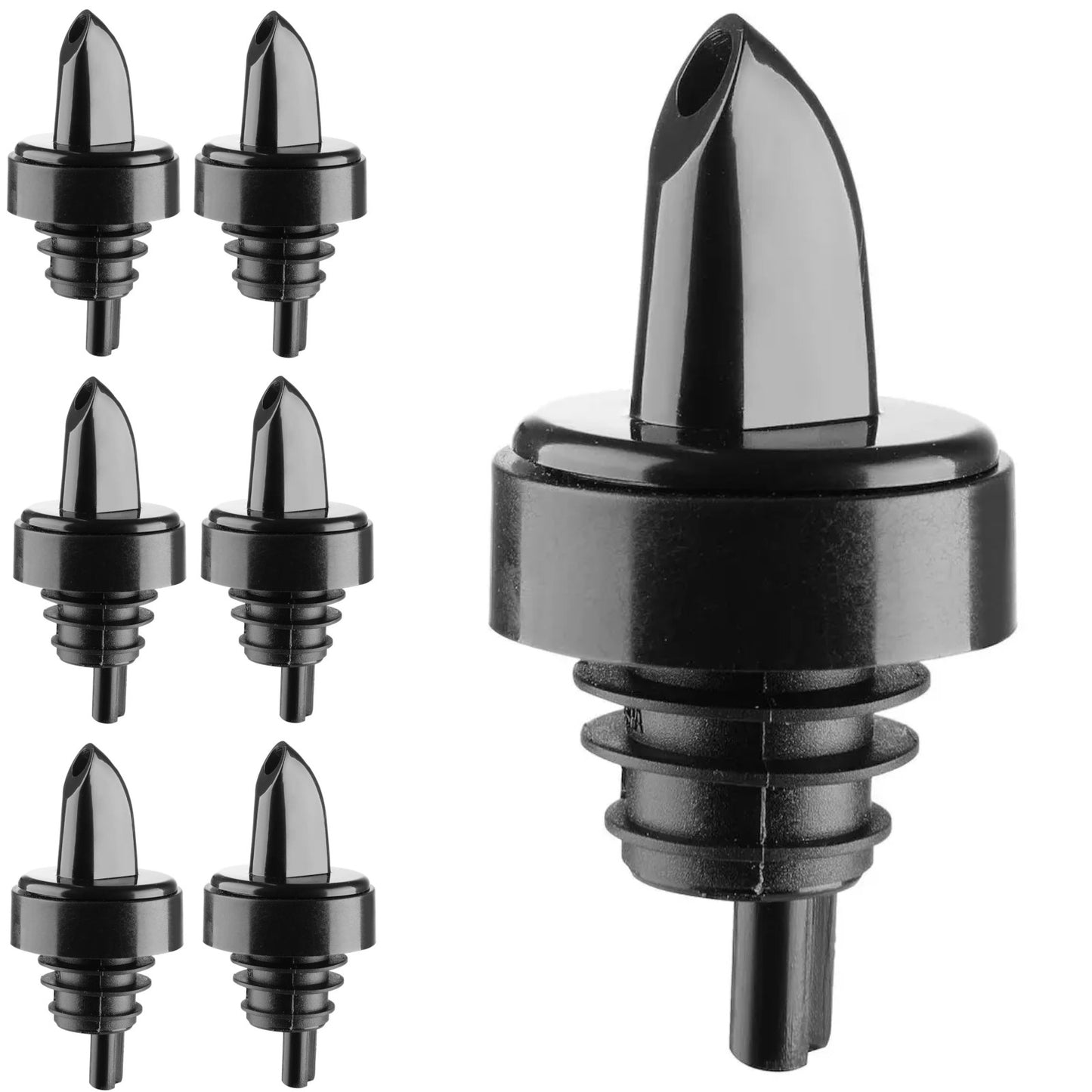 Barware – Bartender's alcohol pourer dispenser SET of 6 pcs. - Carlat