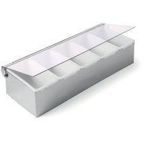 Barware – Bartender's container for drink additives, 5 steel inserts - Carlat