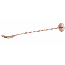Barware – Bartender's spoon for drinks, cocktails, long with muddler - Carlat