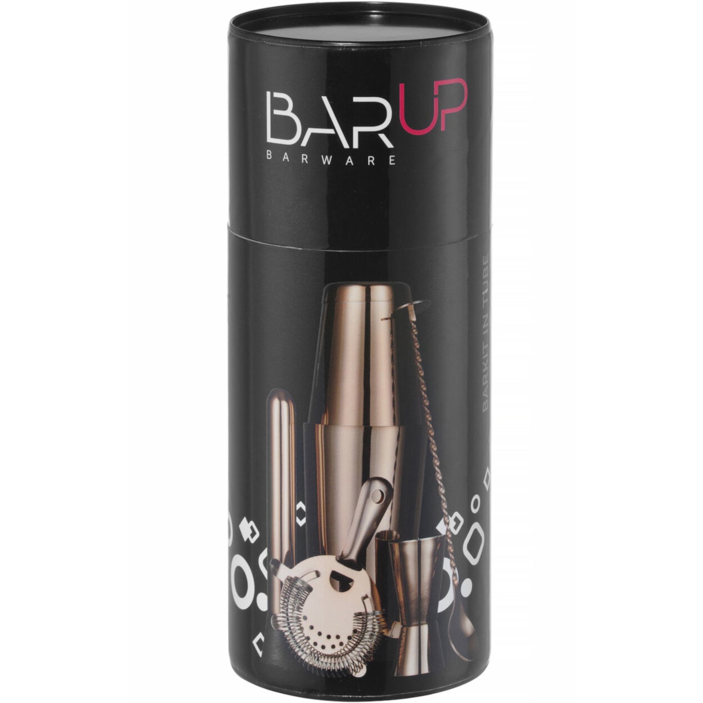 Barware – Bartender set in a tube, shaker, jigger, strainer, - Carlat