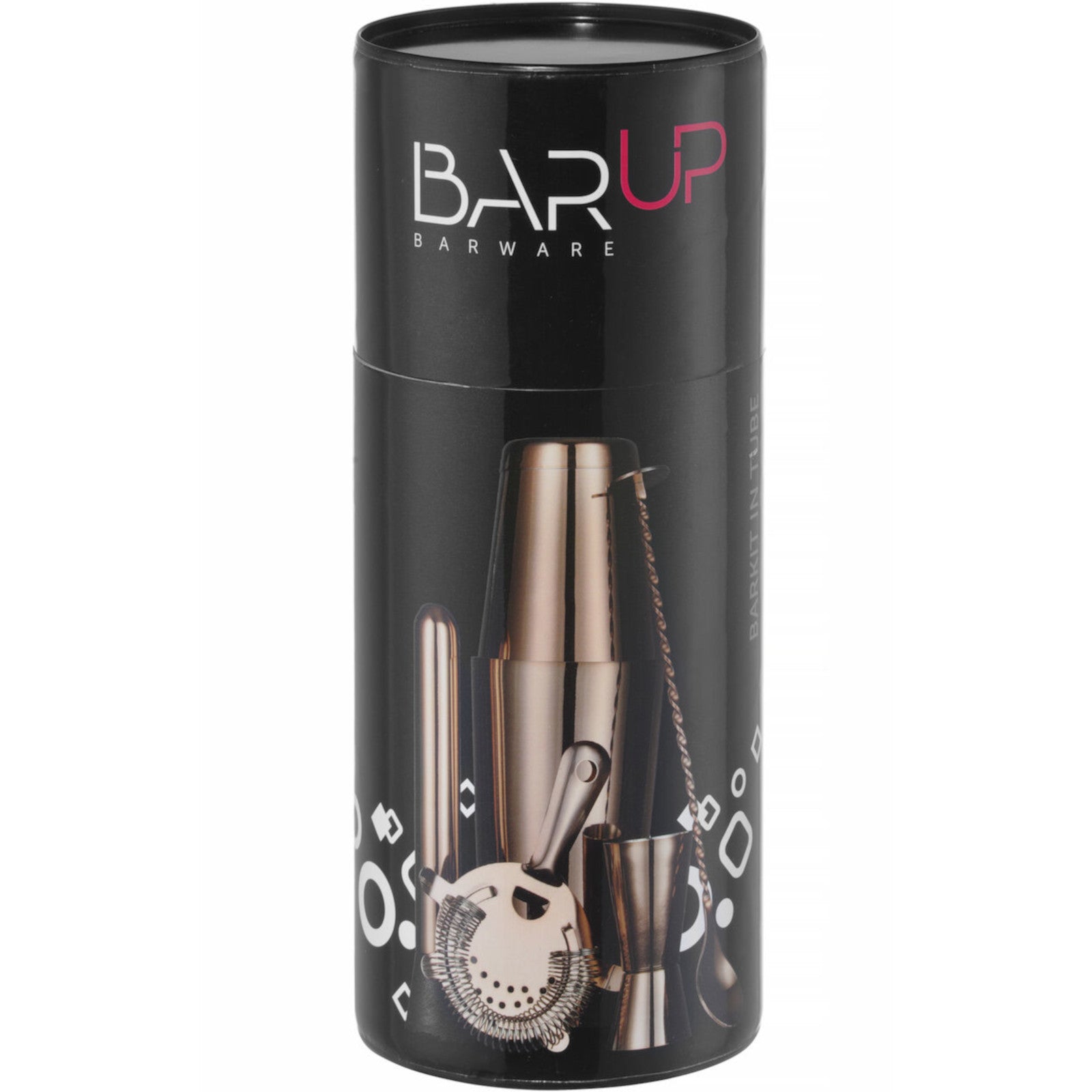 Barware – Bartender set in a tube, shaker, jigger, strainer, - Carlat