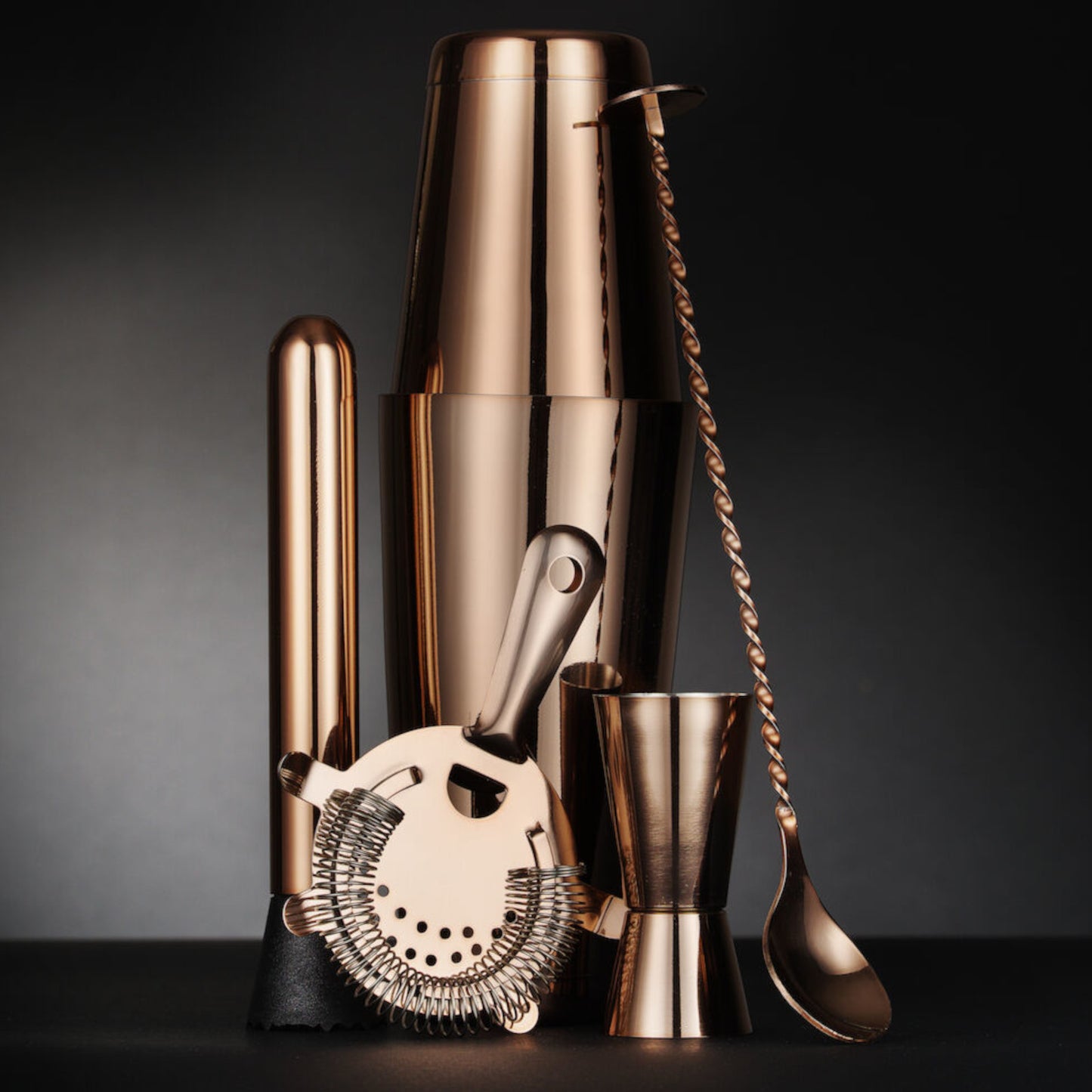 Barware – Bartender set in a tube, shaker, jigger, strainer, - Carlat