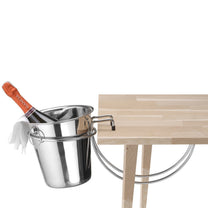 Barware – Champagne bucket stand attached to the countertop, STEEL - Carlat