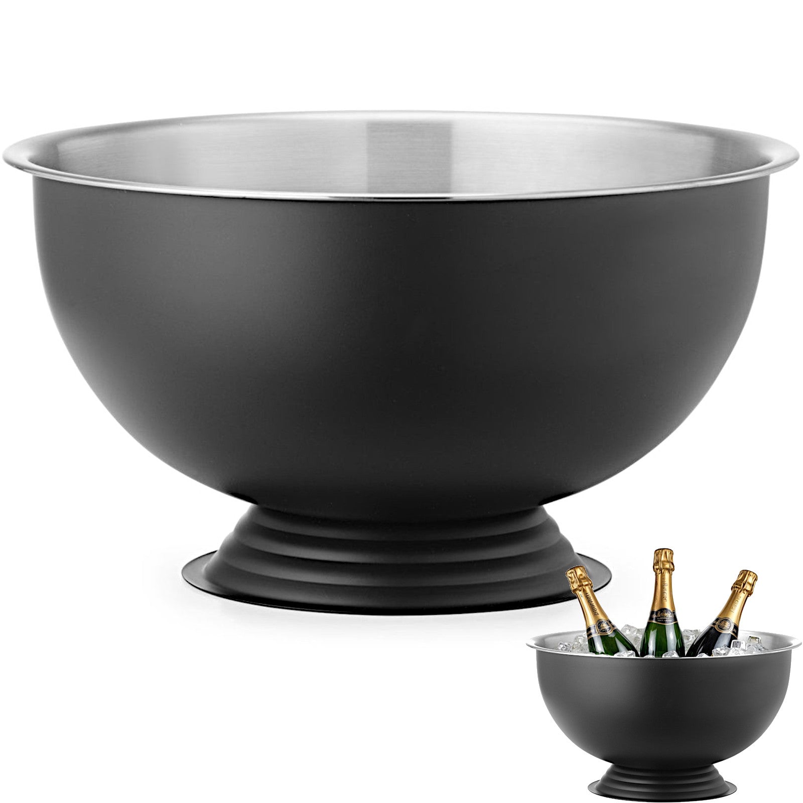 Barware – Champagne punch bowl, steel, 13 l, diameter. 393x214 - Carlat