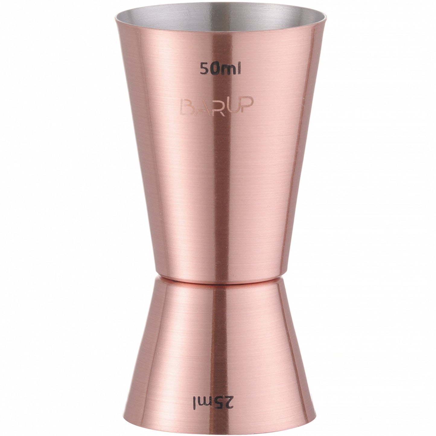 Barware – Jigger double-sided bartender's measure for drinks, copper, 25/50 - Carlat