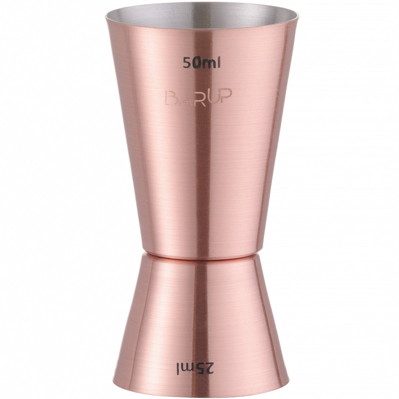 Barware – Jigger double-sided bartender's measure for drinks, copper, 25/50 - Carlat